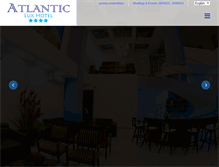Tablet Screenshot of hotelcasinoatlantic.com